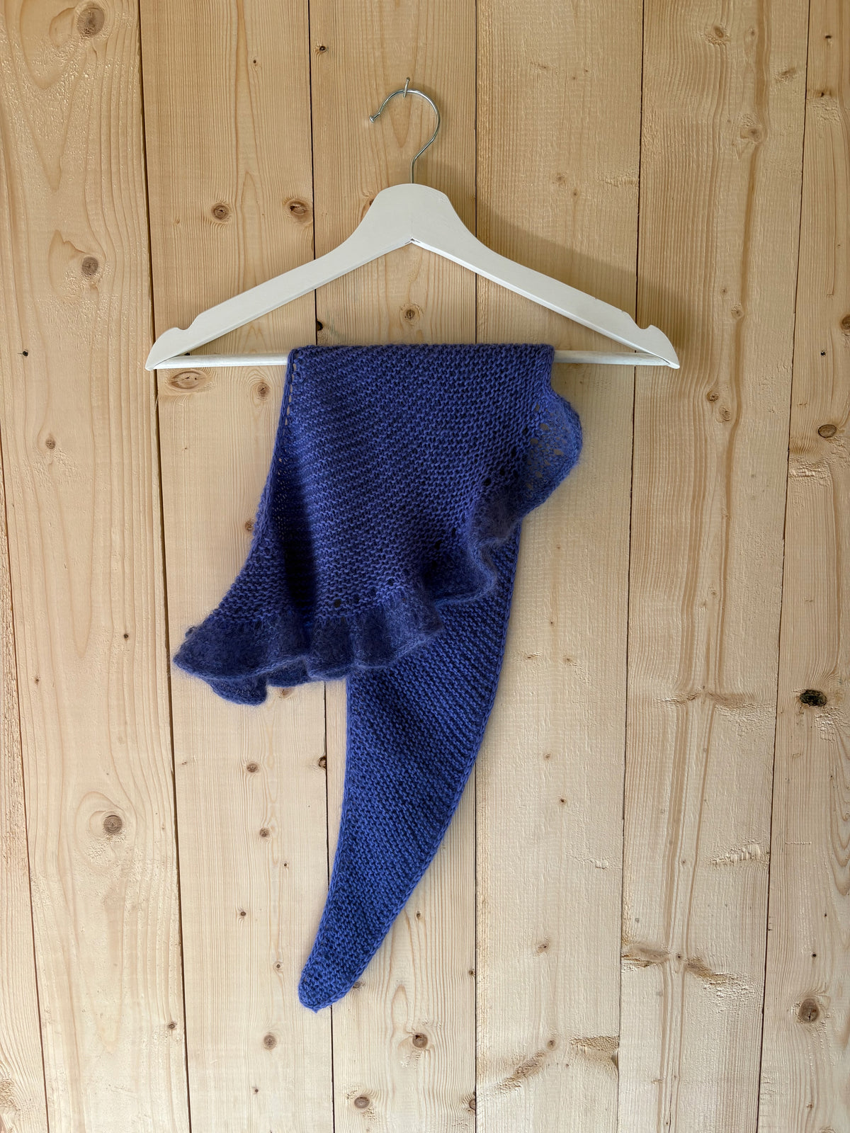 Frou-frou skjerf ensfarget