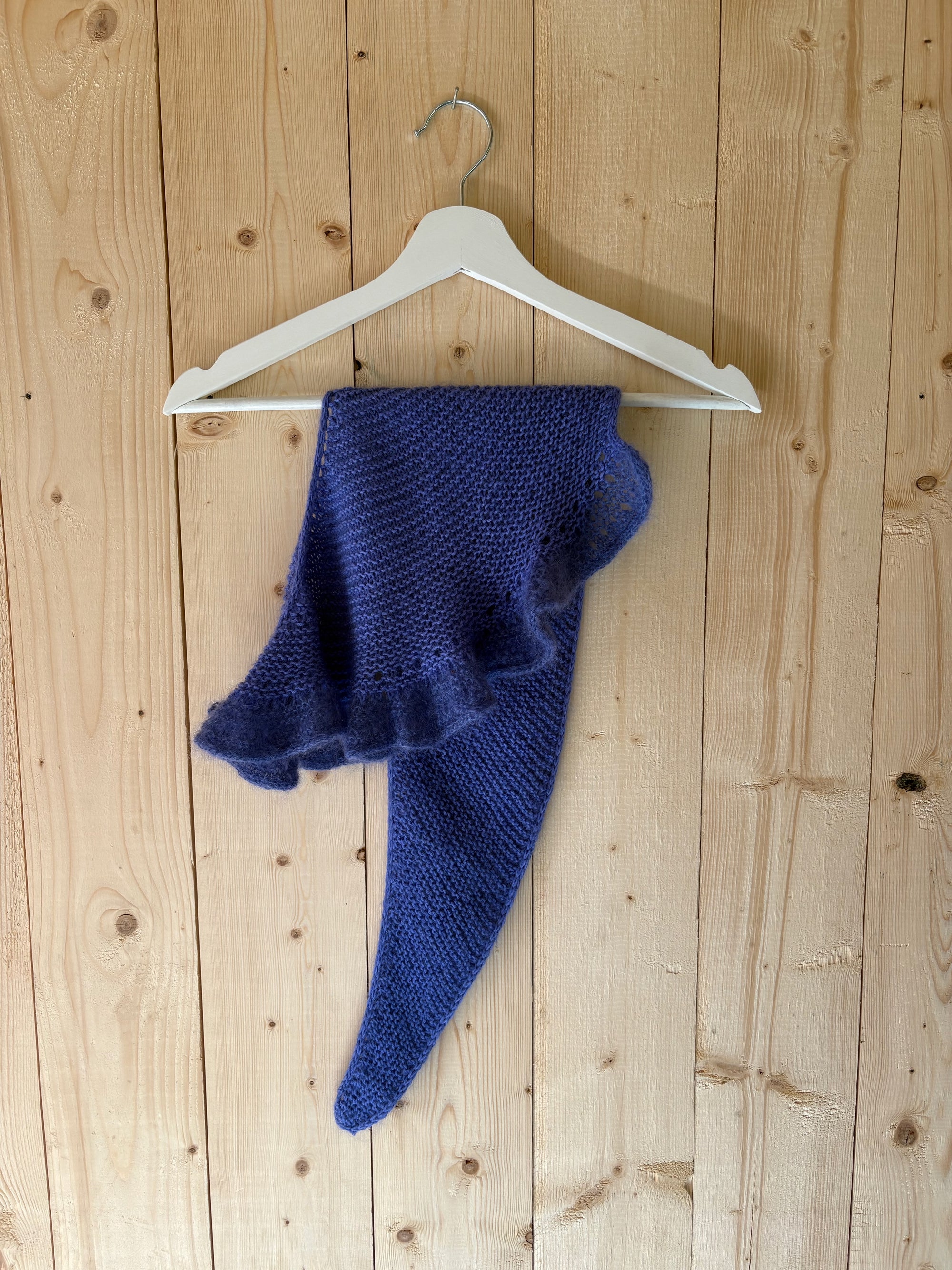 Frou-frou skjerf ensfarget