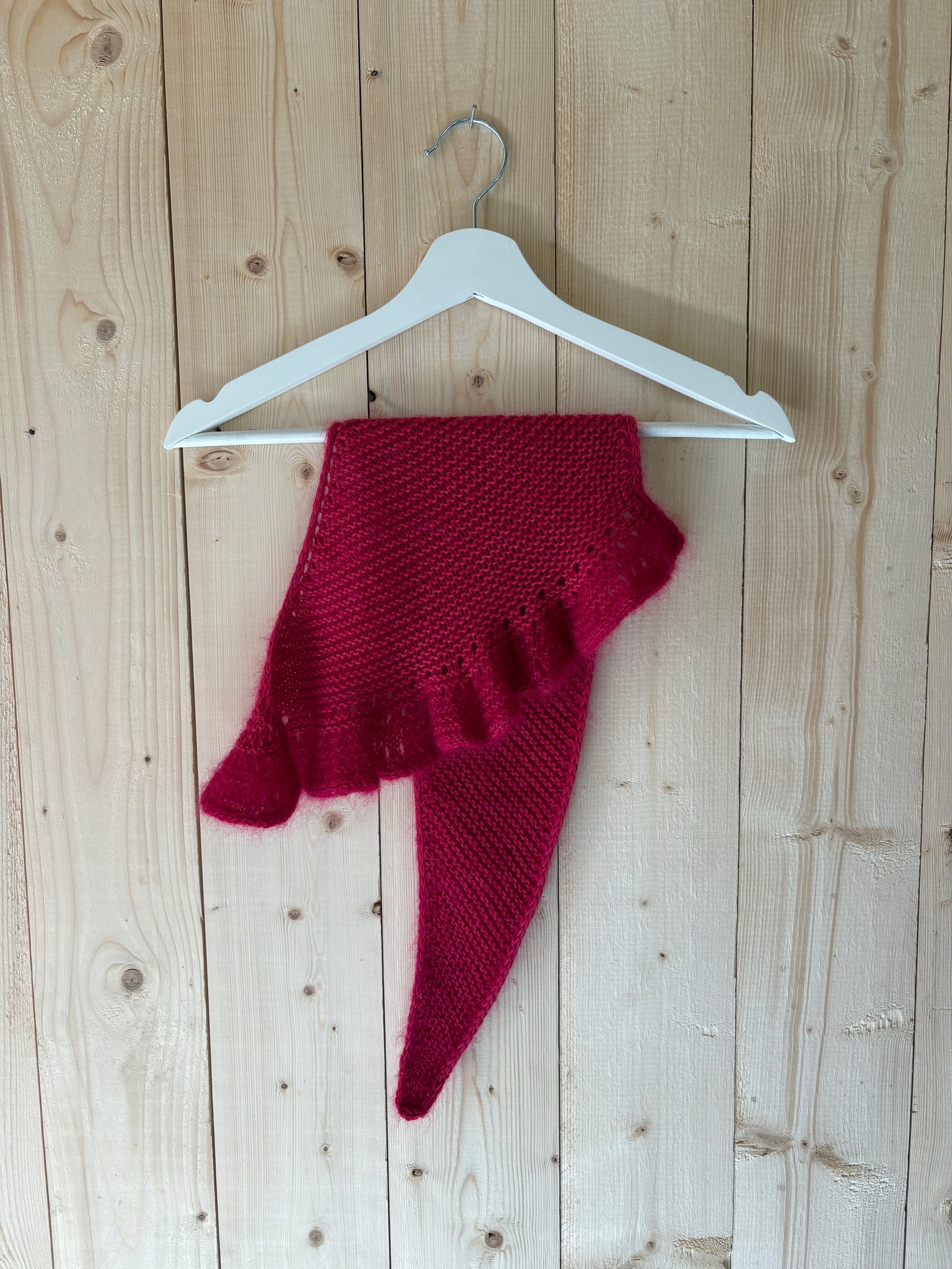 Frou-frou skjerf ensfarget