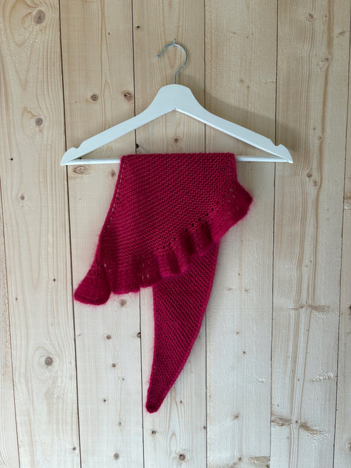 Frou-frou skjerf ensfarget