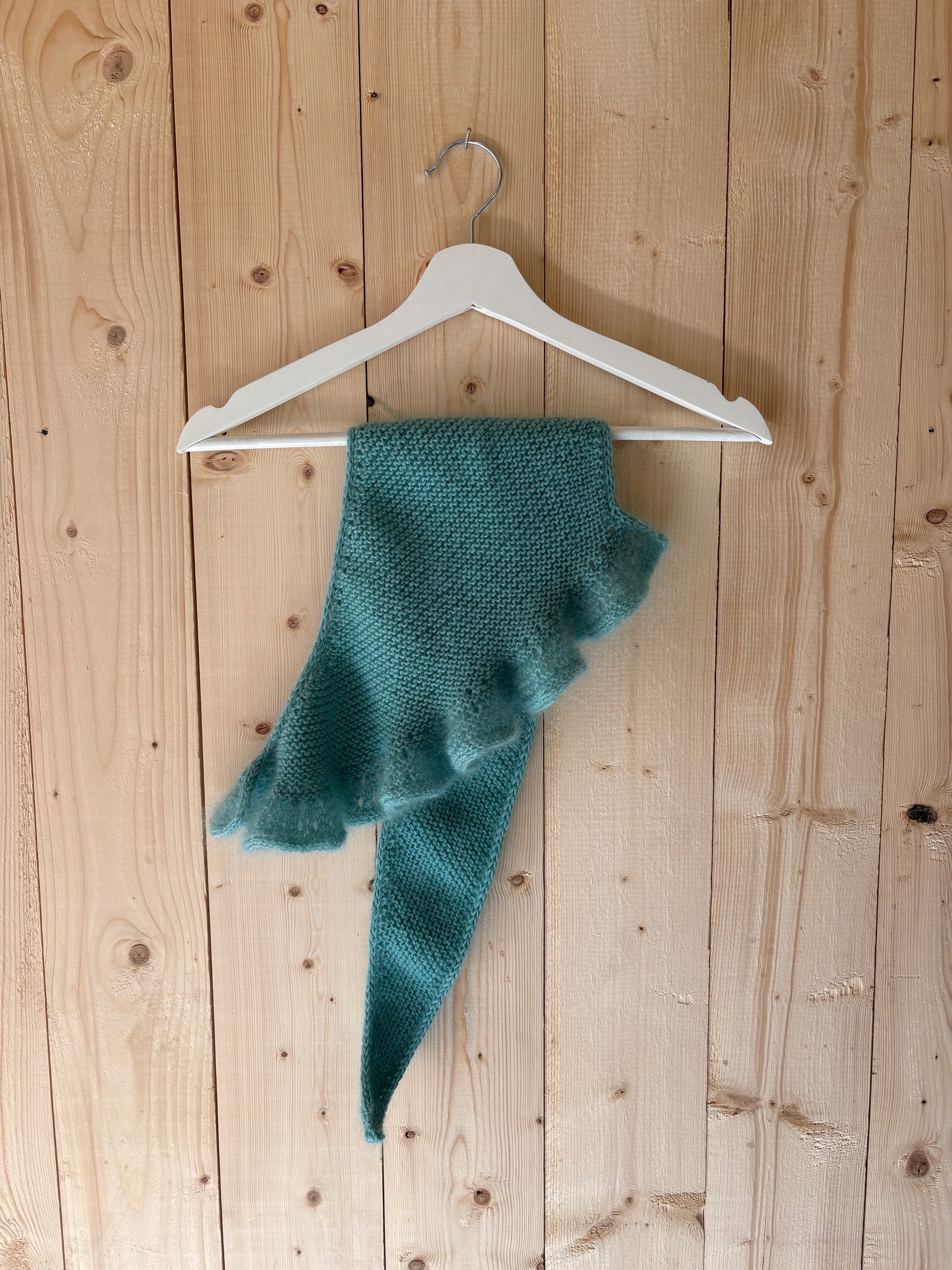 Frou-frou skjerf ensfarget